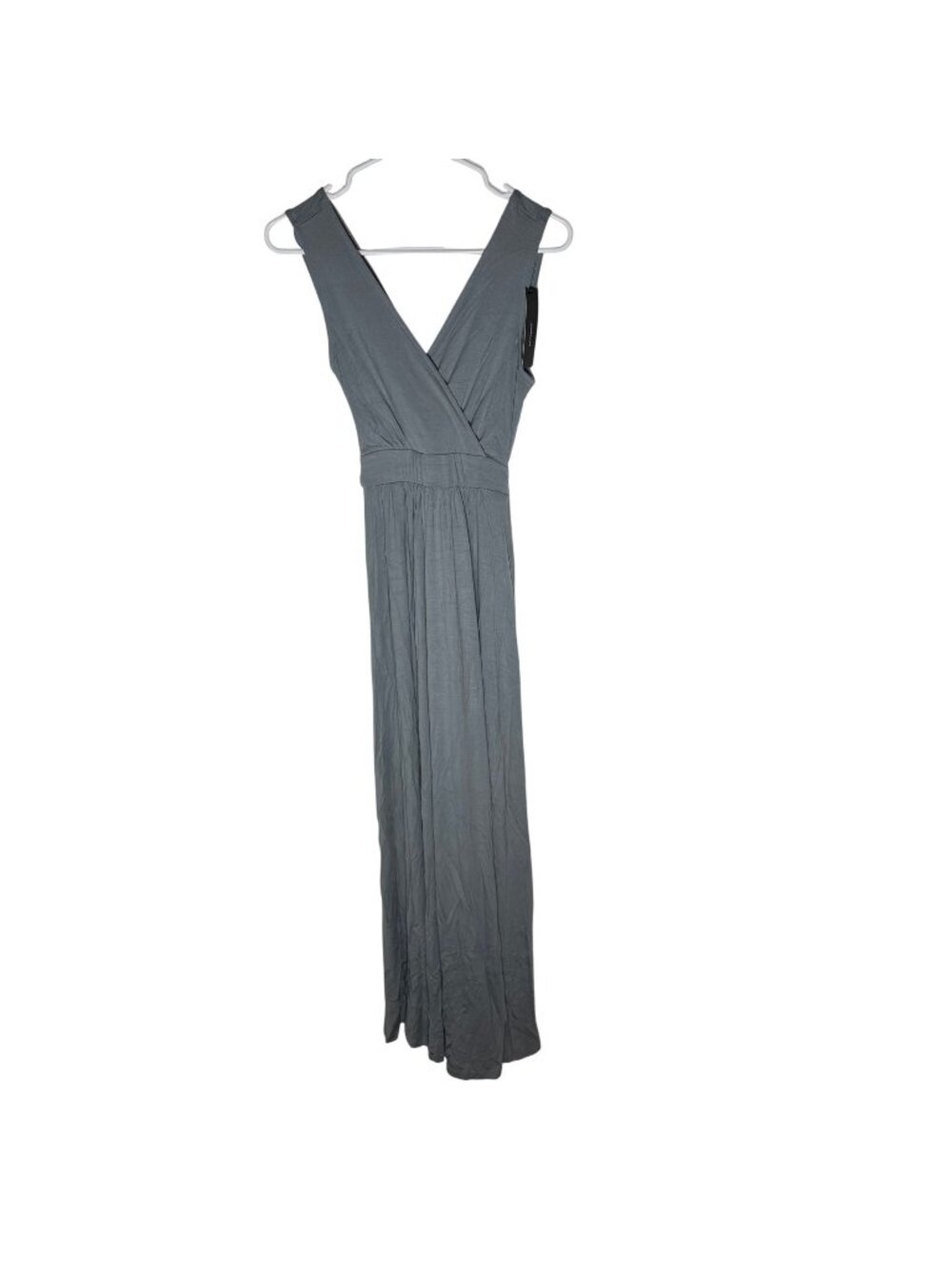 Lulus Sage Green Jersey Knit Tie Back Maxi Dress Size XS NWT
